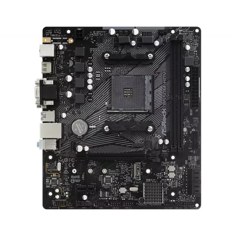 Placa-mãe ASRock B550M-HDV AMD B550 Socket AM4 micro ATX