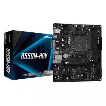 Placa-mãe ASRock B550M-HDV AMD B550 Socket AM4 micro ATX