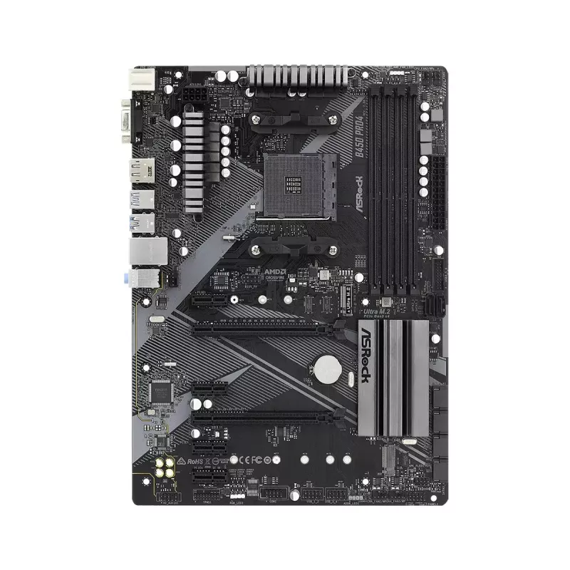 Placa-mãe ASRock B450 PRO4 R2.0 AMD B450 Socket AM4 ATX