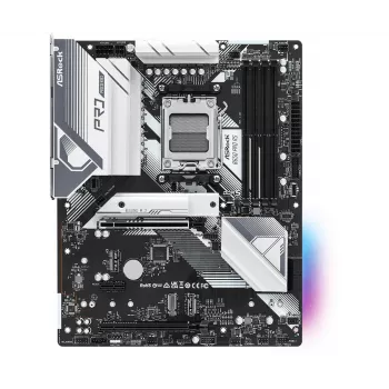 Placa-mãe ASRock B650 Pro RS — ATX, Socket AM5, AMD B650, DDR5, 4 DIMM, 128 GB, 2,5 Gb LAN, 1x M.2, HDMI, DisplayPort