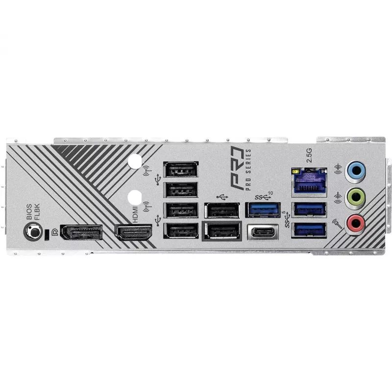 Placa-mãe ASRock B650 Pro RS — ATX, Socket AM5, AMD B650, DDR5, 4 DIMM, 128 GB, 2,5 Gb LAN, 1x M.2, HDMI, DisplayPort