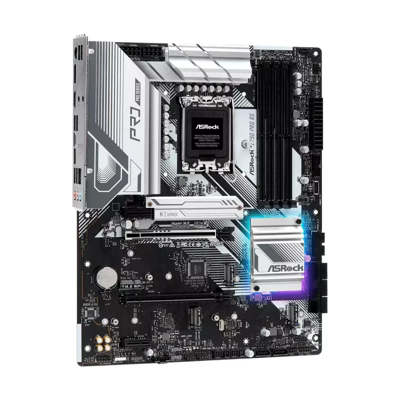 Placa-mãe ASRock Z790 Pro RS — Intel Z790, LGA 1700, ATX, DDR5, 4 DIMM, 128GB, 2.5Gb LAN