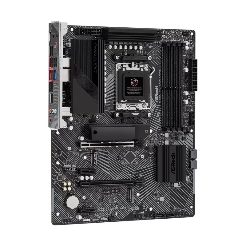 Placa-mãe ASRock B650 PG Lightning AM5 AMD B650 USB 3.2 SATA 3 7.1ch HD Audio ATX