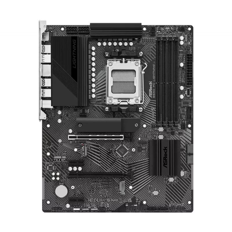 Placa-mãe ASRock B650 PG Lightning AM5 AMD B650 USB 3.2 SATA 3 7.1ch HD Audio ATX