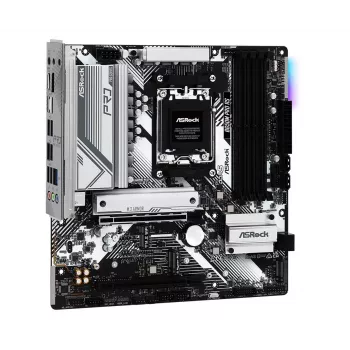 Placa-mãe ASRock B650M Pro RS — AMD B650, socket AM5, micro ATX, DDR5, 4x DIMM, 128 GB, 2,5Gb LAN, 1x M.2, HDMI, DP