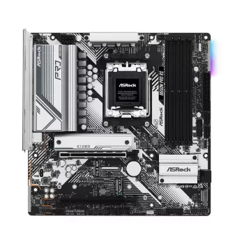 Placa-mãe ASRock B650M Pro RS — AMD B650, socket AM5, micro ATX, DDR5, 4x DIMM, 128 GB, 2,5Gb LAN, 1x M.2, HDMI, DP
