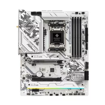 Placa-mãe ASRock B650 Steel Legend WiFi — AMD B650, socket AM5, ATX, DDR5, 4x DIMM, 192 GB, Wi‑Fi 6E, 2,5 Gb LAN