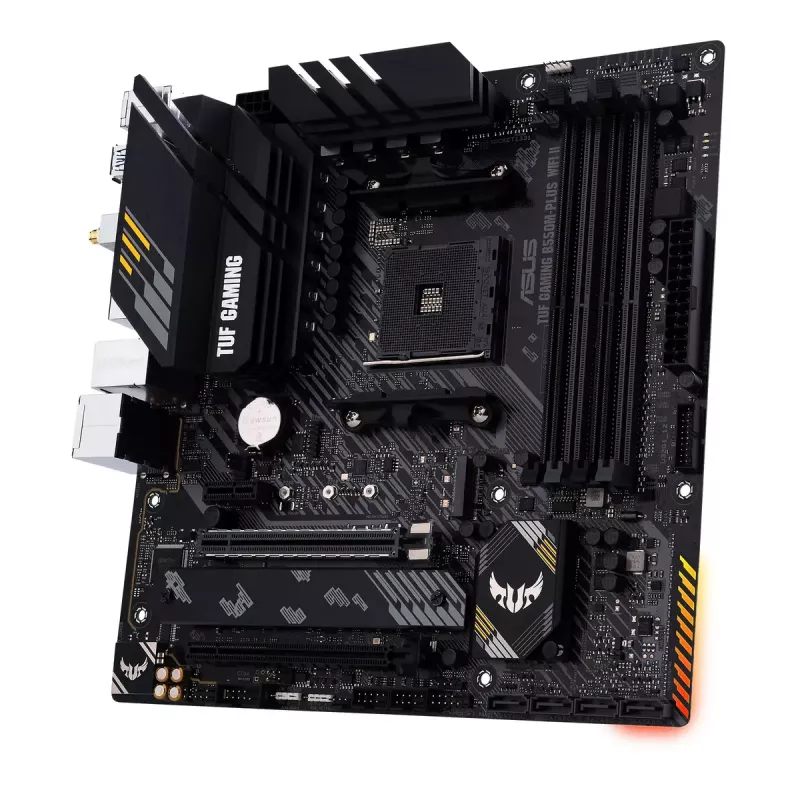 Placa-mãe ASUS TUF GAMING B550M-PLUS WIFI II AMD B550 Socket AM4 micro ATX