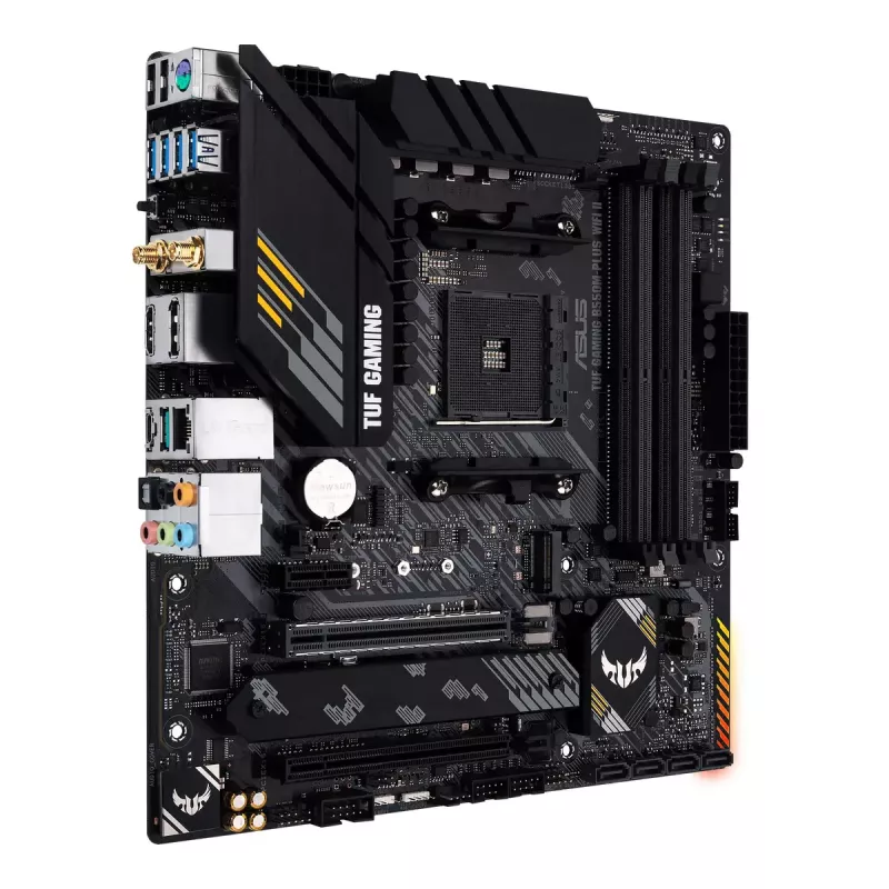 Placa-mãe ASUS TUF GAMING B550M-PLUS WIFI II AMD B550 Socket AM4 micro ATX
