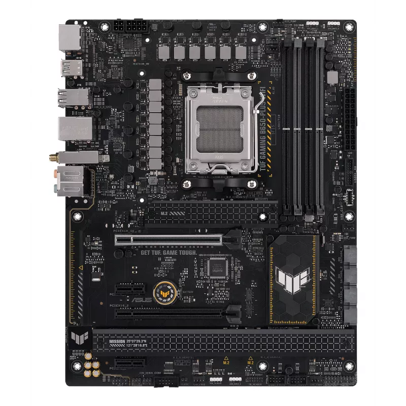 Placa-mãe ASUS TUF GAMING B650-PLUS WIFI — AMD B650, socket AM5, ATX, DDR5, 4 DIMM, Wi‑Fi 6, 2.5Gb LAN, 3x M.2