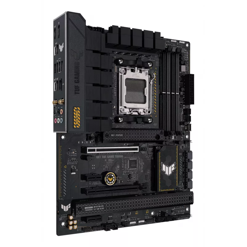 Placa-mãe ASUS TUF GAMING B650-PLUS WIFI — AMD B650, socket AM5, ATX, DDR5, 4 DIMM, Wi‑Fi 6, 2.5Gb LAN, 3x M.2