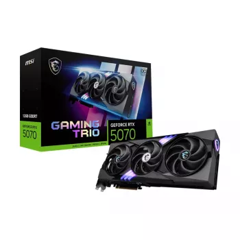 Placa gráfica MSI GeForce RTX 5070 12 GB GDDR7 PCIe 5.0, 6144 CUDA, 2610 MHz, 3xDP 1xHDMI, 338×140×50 mm