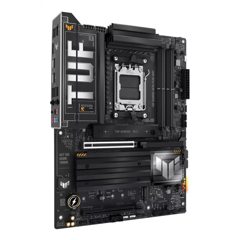 Motherboard ASUS TUF GAMING X870-PLUS WIFI — AMD X870, Socket AM5, ATX, DDR5, 4 DIMM, Wi-Fi 7, Bluetooth 5.4