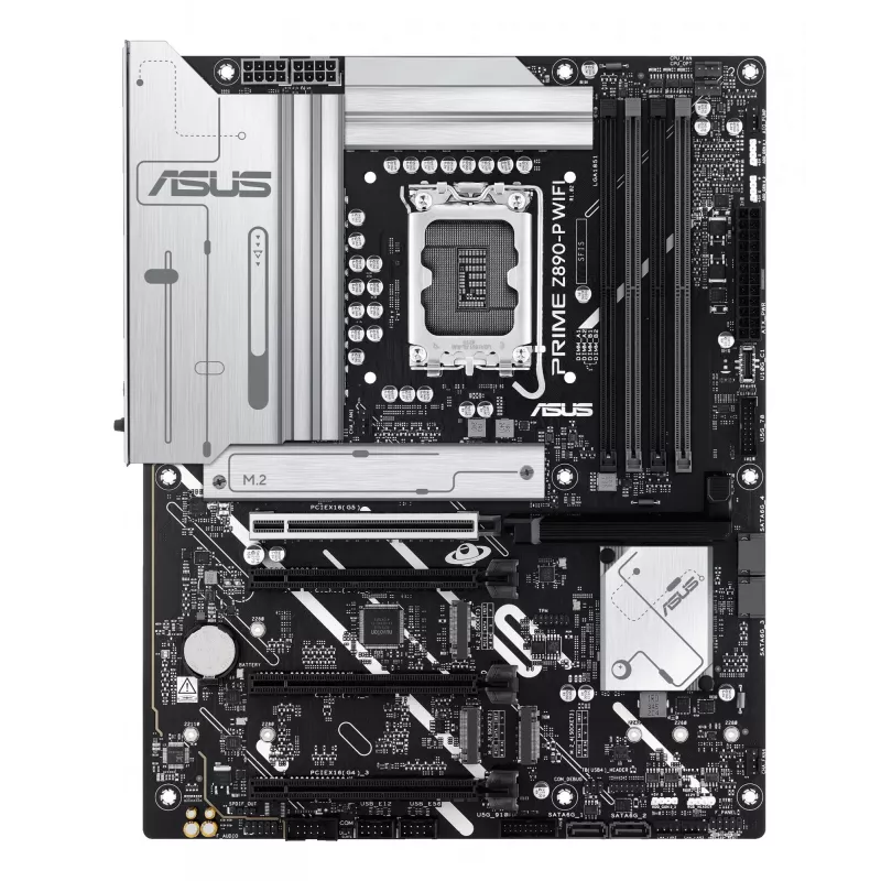 Placa-mãe ASUS PRIME Z890-P WIFI Intel Z890 LGA 1851 ATX, DDR5, 4x DIMM, 4x M.2, Wi-Fi 7, 2.5Gb LAN