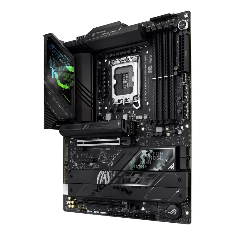 Motherboard ASUS ROG STRIX Z890-F GAMING WIFI — Intel Z890, LGA 1851, ATX, DDR5, 4x DIMM, 192GB, Wi-Fi 7, Bluetooth 5.4