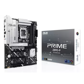 Motherboard ASUS PRIME Z890-P — Intel Z890, LGA 1851, ATX, DDR5, 4x DIMM, 192GB, 4x M.2, LAN 2,5Gb, HDMI 2.1, 1x USB-C