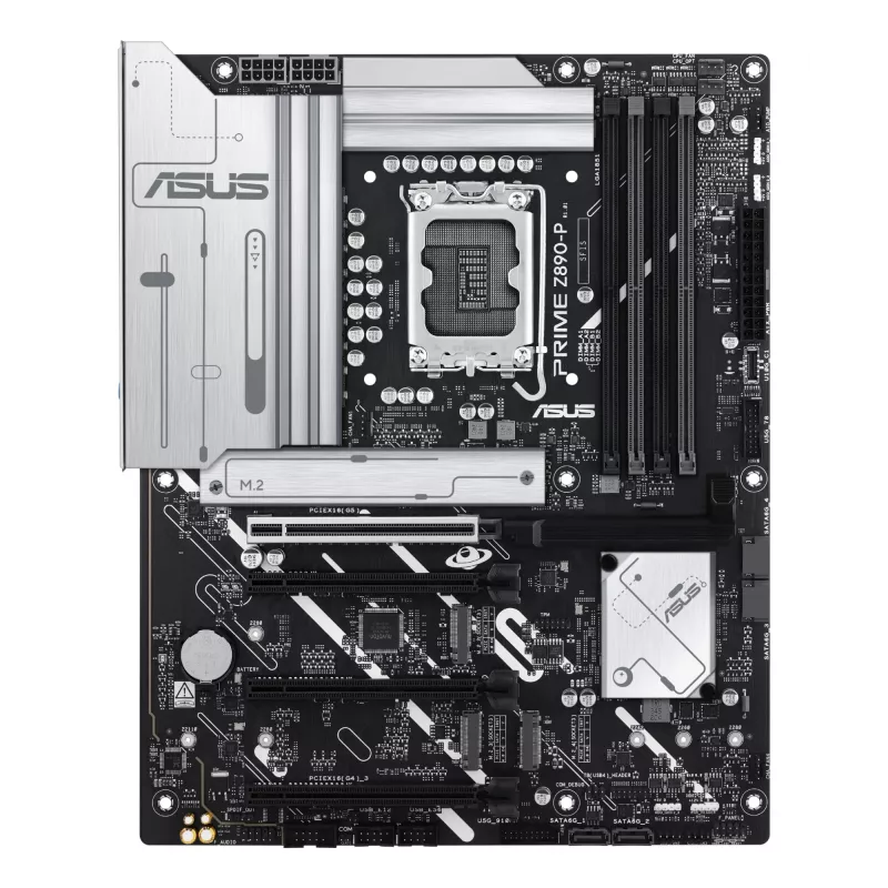 Motherboard ASUS PRIME Z890-P — Intel Z890, LGA 1851, ATX, DDR5, 4x DIMM, 192GB, 4x M.2, LAN 2,5Gb, HDMI 2.1, 1x USB-C