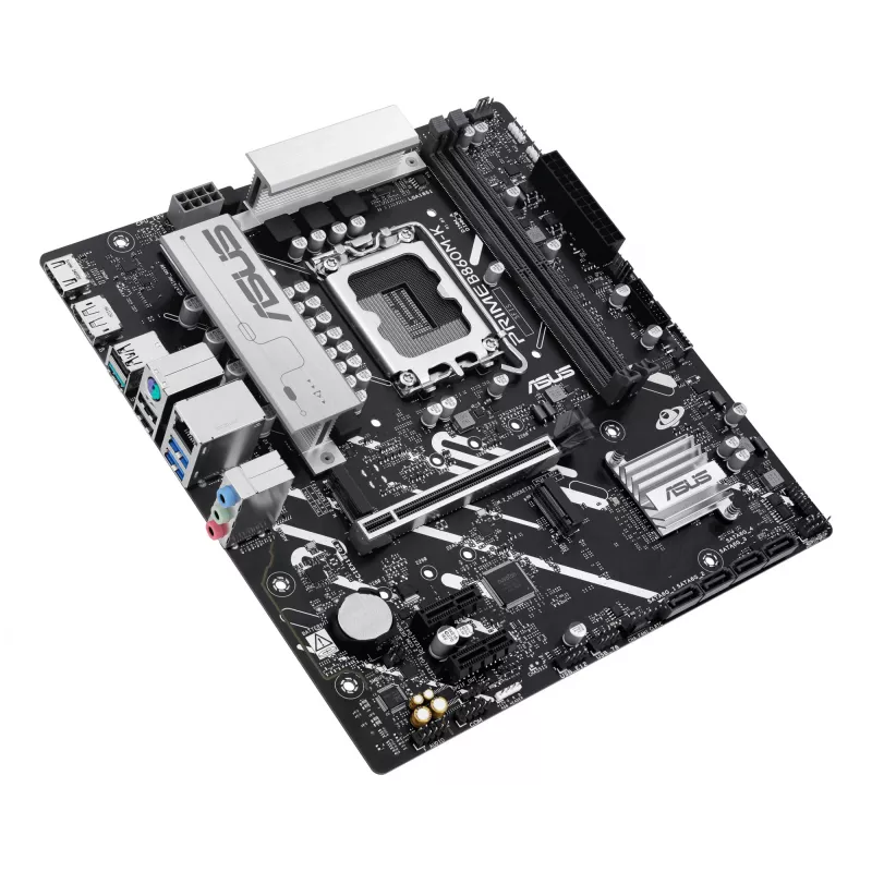 Motherboard ASUS PRIME B860M-K — Intel B860, LGA 1851, micro ATX, DDR5, 2x M.2, 2 DIMM, LAN 2.5Gb