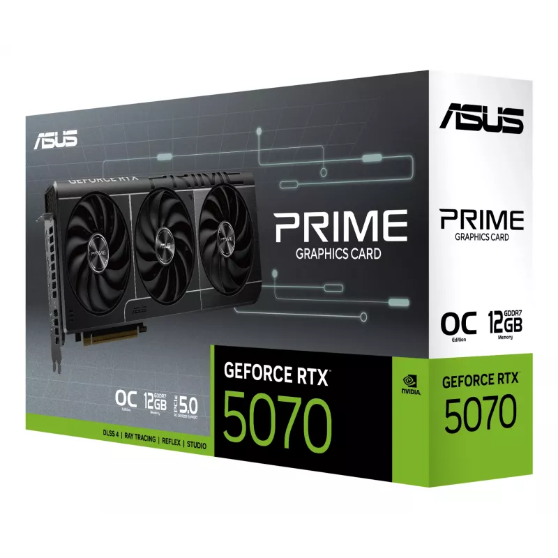 Placa gráfica ASUS NVIDIA GeForce PRIME OC RTX5070 12GB GDDR7