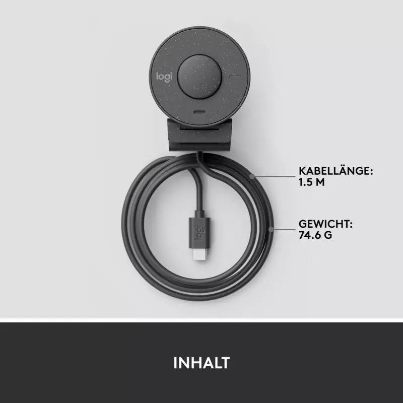 Webcam LOGITECH Brio 300 Full HD - Graphite