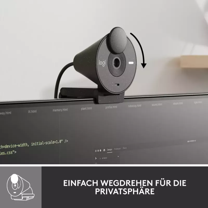 Webcam LOGITECH Brio 300 Full HD - Graphite