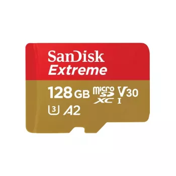 WESTERN DIGITAL Extreme Micro SDXC 128 GB + adaptador SD 190 MB/s 90 MB/s A2 C10 V30 UHS-I U3