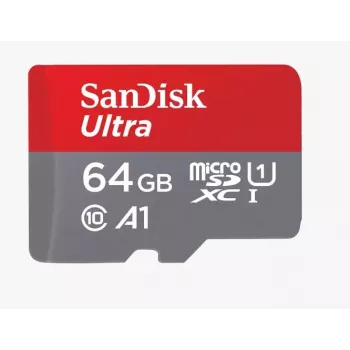 Memória flash SanDisk 64GB MicroSDXC UHS-I classe 10 SDSQUAB-064G-GN6MA