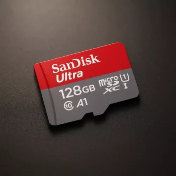 Cartão MicroSDXC SanDisk 128 GB UHS-I classe 10 SDSQUAB-128G-GN6MA