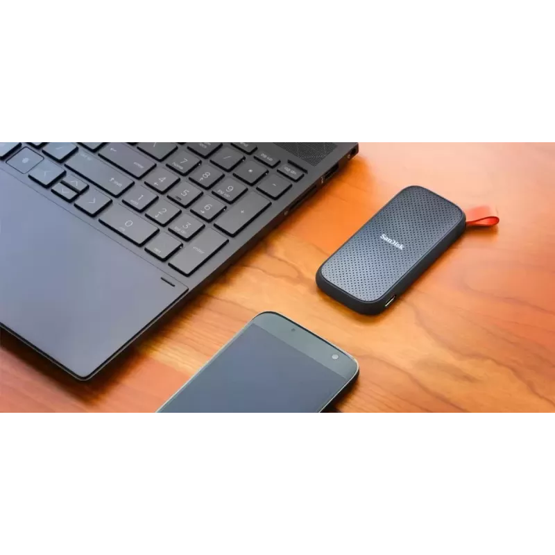 Unidade de estado sólido externa SanDisk 2 TB USB Type-C 3.2 Gen 2 SDSSDE30-2T00-G26
