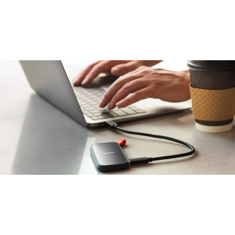 Unidade de estado sólido externa SanDisk 1 TB USB Type-C 3.2 Gen 2 SDSSDE30-1T00-G26