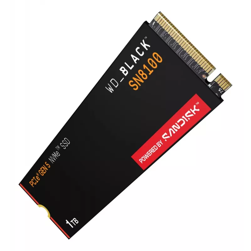 SSD Western Digital 1 TB M.2 PCI Express 5.0 preto SN8100