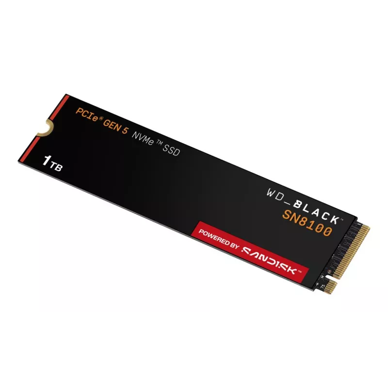 SSD Western Digital 1 TB M.2 PCI Express 5.0 preto SN8100