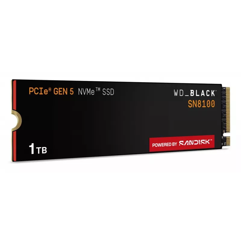SSD Western Digital 1 TB M.2 PCI Express 5.0 preto SN8100