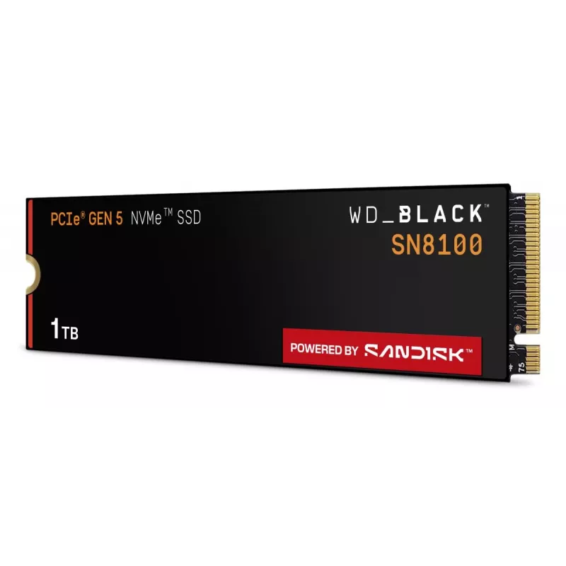 SSD Western Digital 1 TB M.2 PCI Express 5.0 preto SN8100