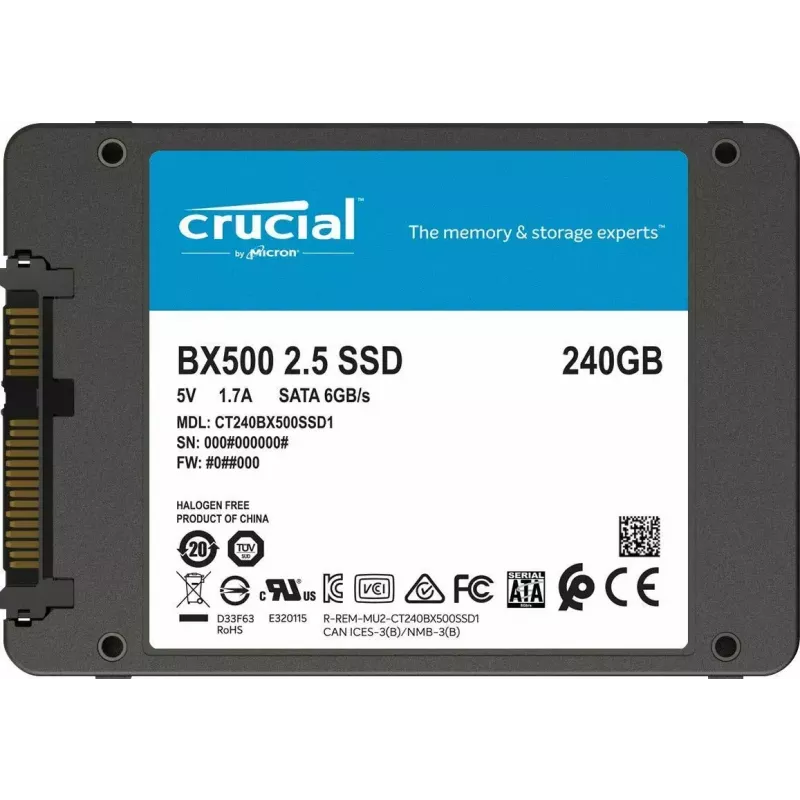 SSD CRUCIAL BX500 240GB, 2,5