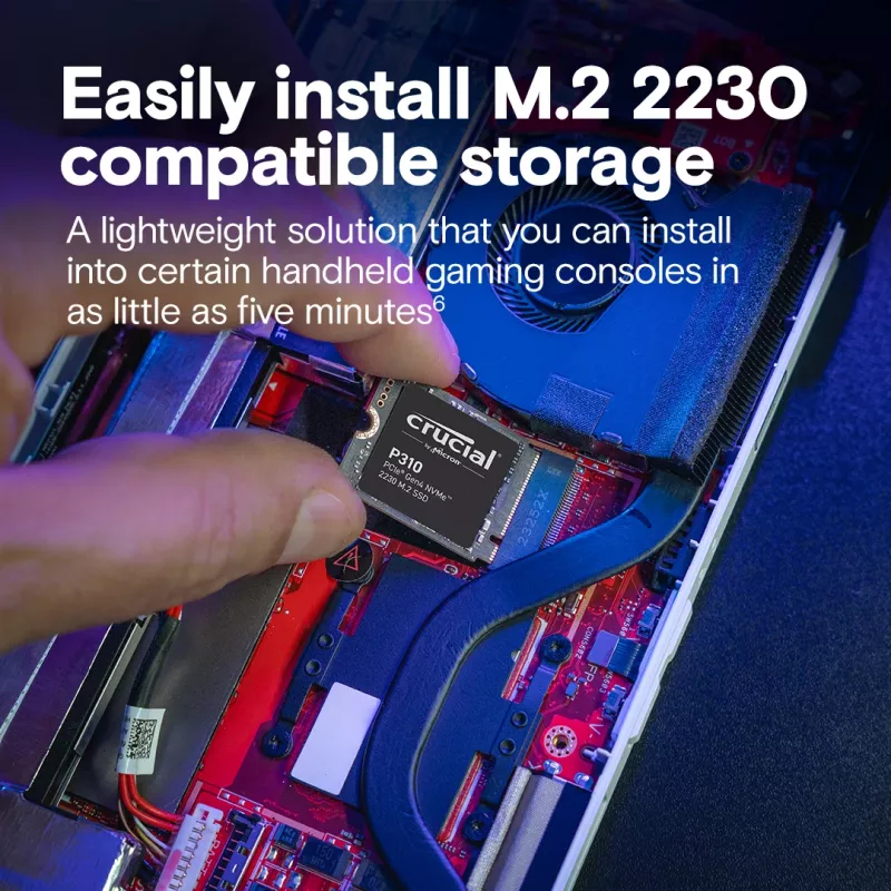 SSD Crucial 2TB M.2 PCIe Gen4 NVMe P310