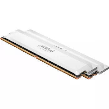 Crucial Pro - Overclocking Edition - DDR5 - Kit 32 GB: 2 x 16 GB DIMM 288-PIN 6400 MT/s / PC5-51200 CL38 1.35 V não-ECC branco