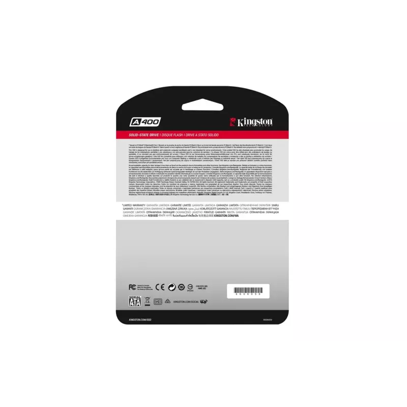 Kingston 240GB A400 SATA 3 2,5 polegadas SSD interno SA400S37/240G
