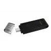 Kingston Technology DataTraveler 256GB USB-C 3.2 Gen 1 70, 256 GB, USB Type-C, 3.2 Gen 1 (3.1 Gen 1), tampa, 7 g, preto