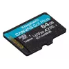 Kingston Technology 64GB microSDXC Canvas Go Plus Gen4 200MB/s A2 U3 V30 cartão + adaptador