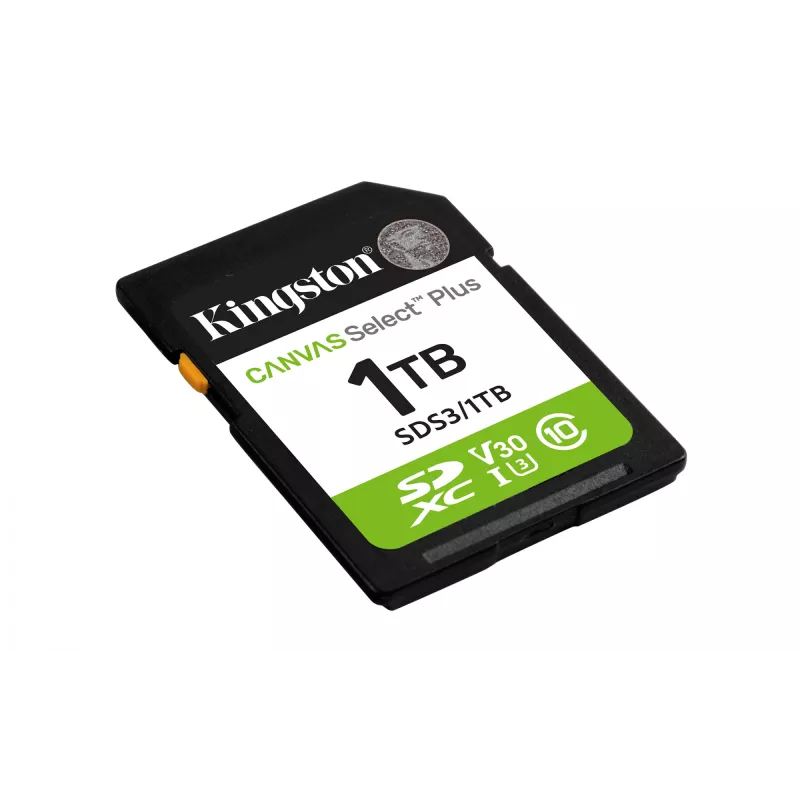 Cartão de memória SD KINGSTON Canvas Select Plus Gen3 1TB SDXC UHS-I V30 U3 Class 10, 150 MB/s