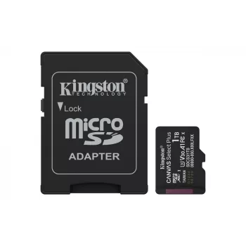 Kingston Technology 1TB microSDXC Canvas Select Plus Gen3 150MB/s A1 cartão + adaptador