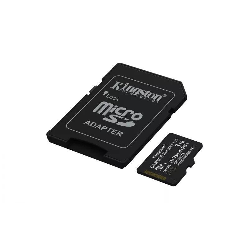 Kingston Technology 1TB microSDXC Canvas Select Plus Gen3 150MB/s A1 cartão + adaptador
