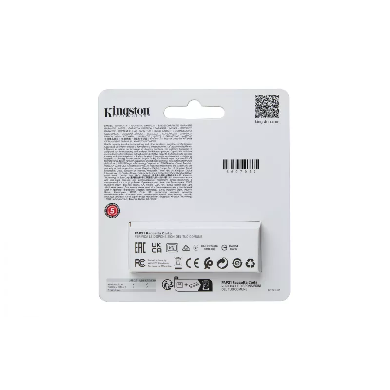 Kingston Technology DataTraveler 64GB USB 3.2 Gen 1 portátil Exodia S (preto/preto)