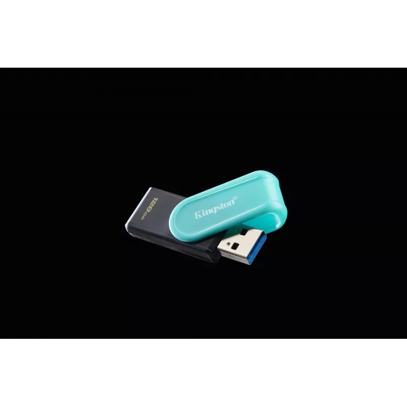 Kingston Technology DataTraveler 128GB USB 3.2 Gen 1 portátil Exodia S (preto/turquesa)