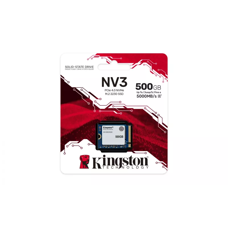 Disco SSD Kingston Technology 500G M.2 2230 NVMe SNV3SM3/500G