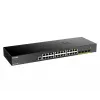 D-Link Switch Smart Managed Gigabit de 24 portas com 4x 10G SFP+, Managed, L3, Gigabit Ethernet (10/100/1000), Full-duplex, Montagem em rack