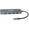 D-Link Hub USB-C 6-em-1 com HDMI/Leitor de cartões/Power Delivery