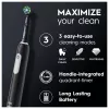Oral-B Pro 1 Cross Action Escova de dentes rotativa-oscilante para adultos, Preto