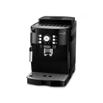 Máquina de café expresso DeLonghi ECAM 21.117 B Magnifica S — automática, depósito de água de 1,8 l, recipiente de grãos de 250 g, 15 bar, 2 saídas